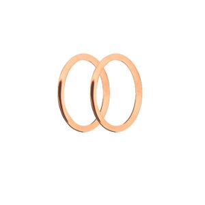 Edelstaal ovaal open glad rosé - medium