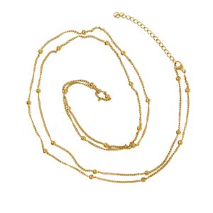 Kettinkje bal/schakel rosé