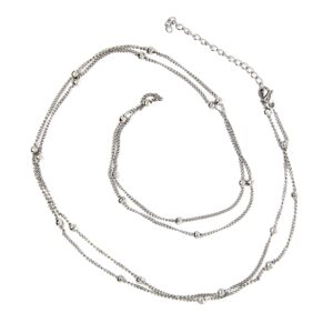 Kettinkje bal/schakel zilver