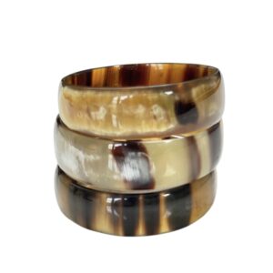 Buffelhoorn armband 20mm bruin