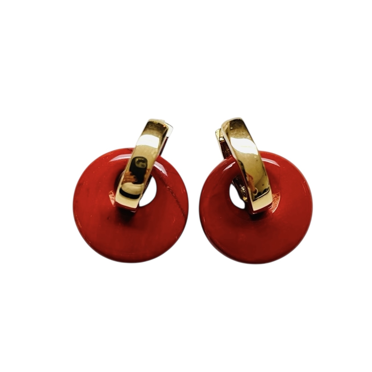 Halfedelsteen rond roodbruin - Afbeelding 3